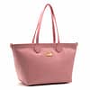 Borsa shopping in pelle liscia da Donna Alv by Alviero Martini