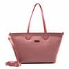 Borsa shopping in pelle liscia da Donna Alv by Alviero Martini