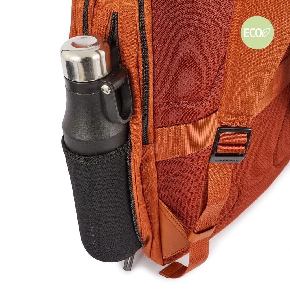Zaino in Tessuto Riciclato Nero con Porta Pc 14" e iPad PIQUADRO Linea Woody - CA5755S117 - immagine 6