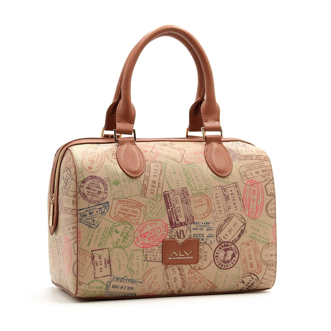 Borsa a bauletto con tracolla ALV by Alviero Martini