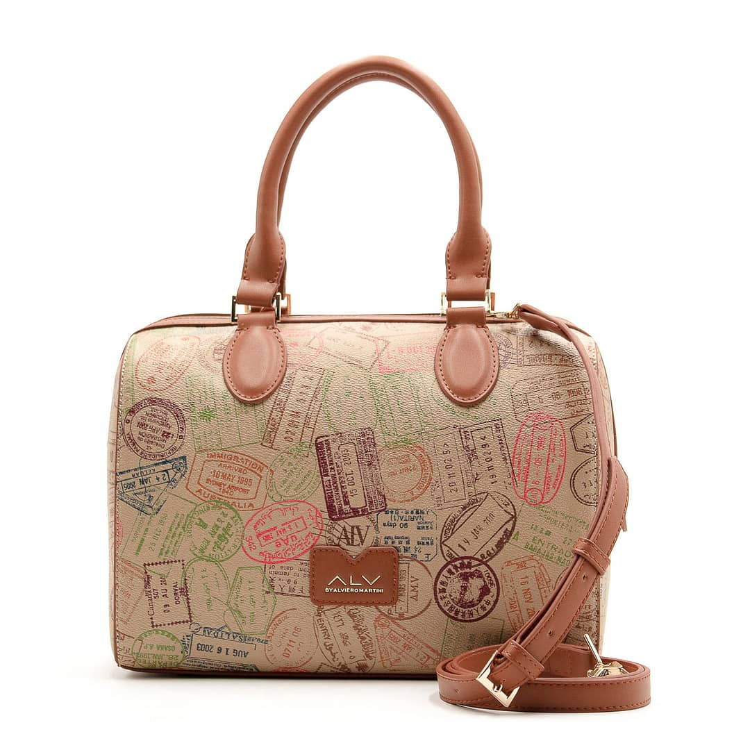 Borsa a bauletto con tracolla ALV by Alviero Martini