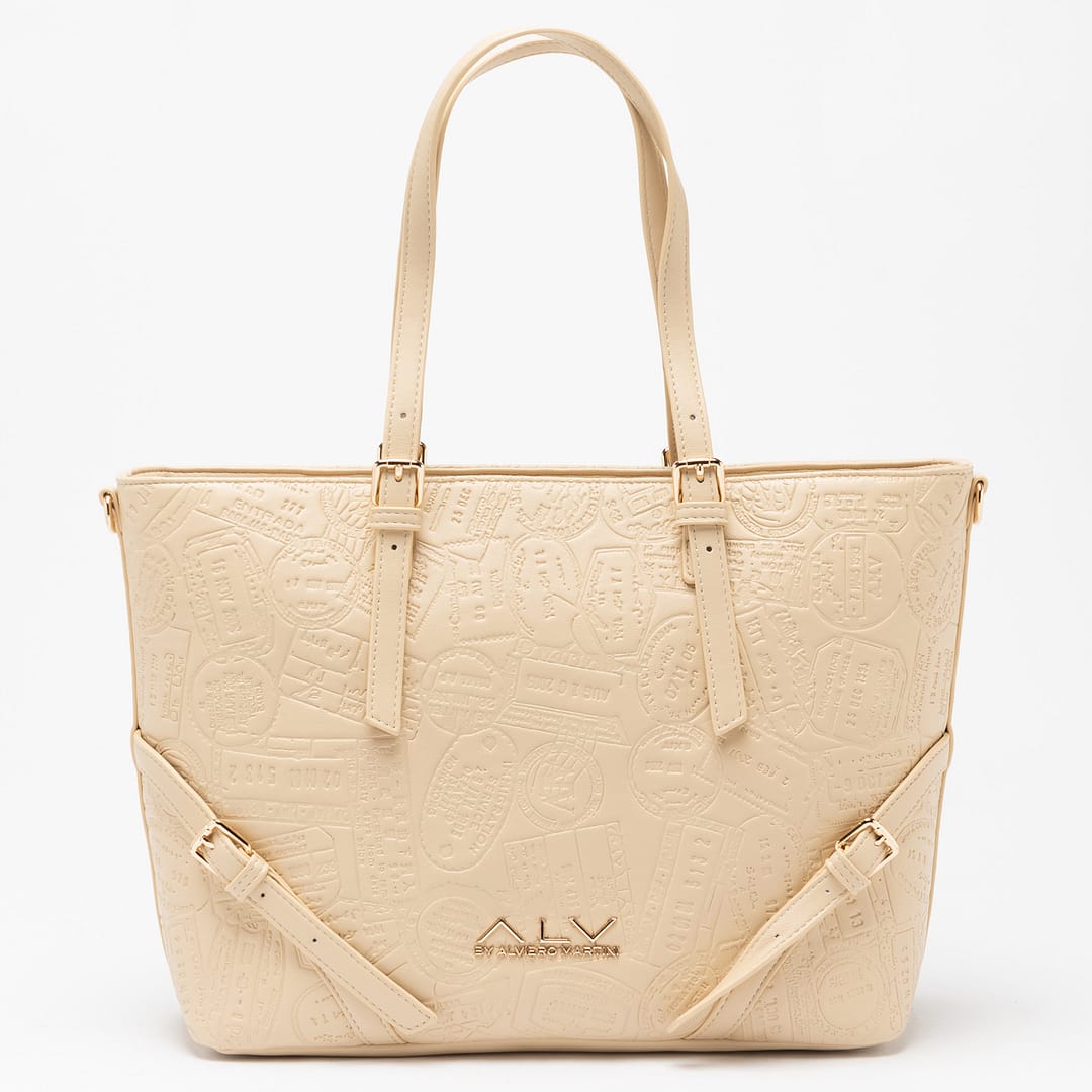 Shopping bag large debossed passport ALV by Alviero Martini - ALVB9201
