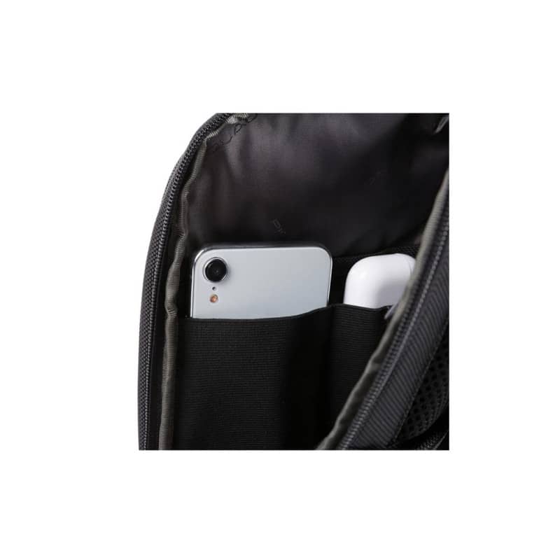 Monospalla porta iPad®mini in tessuto riciclato con protezione anti-frode RFID e tasca per AirPods® - CA5480BR2 - immagine 3